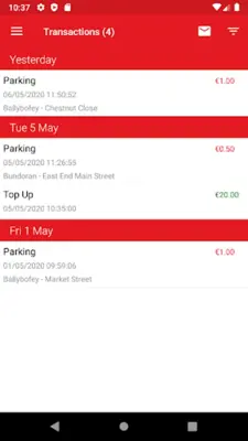 Donegal eParking android App screenshot 1